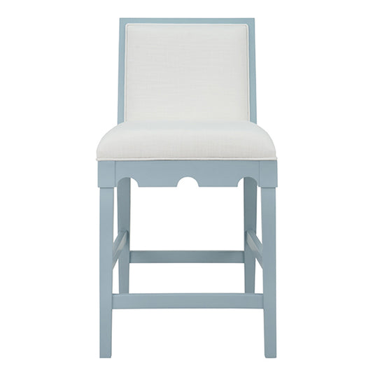 Lanister Matte Light Blue Counter Stool