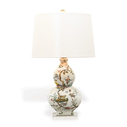 Chinoise Exotique Ivory Lizard Table Lamp