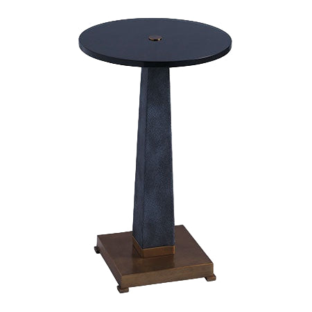 Charcoal & Brass Accent Table
