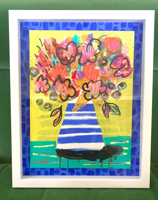 "See, I didn't forget your birthday" Painting By Amanda Sneed