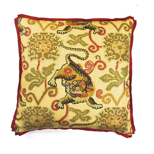 22" Tibetan Tiger Tea Pillow