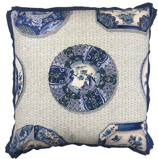 22" Bonchamp Blue Pillow