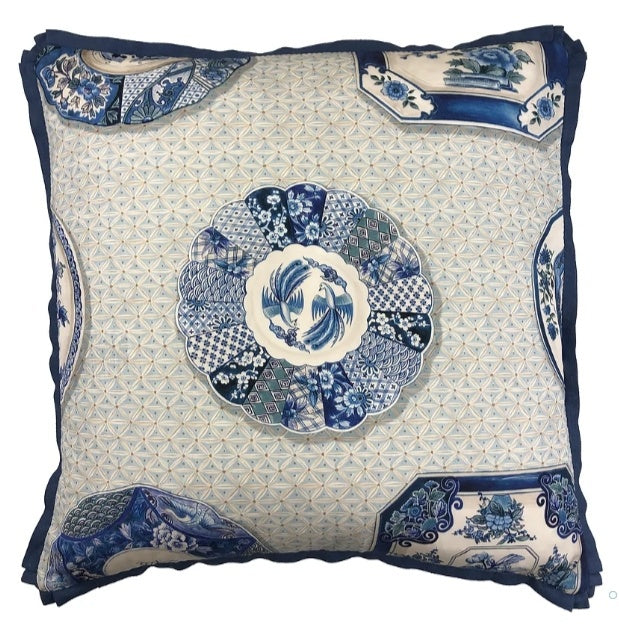 22" Bonchamp Blue Pillow