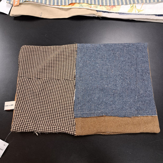 12 x 17 "Mens Suits" Patchwork Pillow