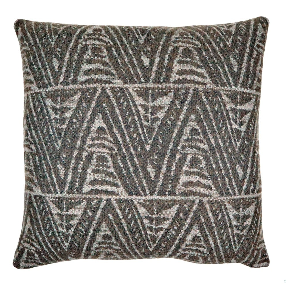 Wool Pillow in Chocolate - 22"