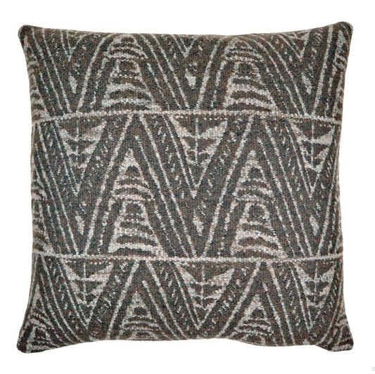 Wool Pillow in Chocolate - 22"