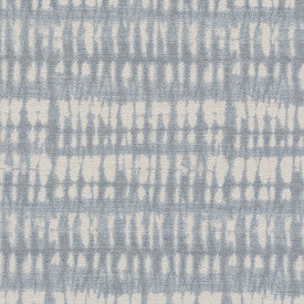 20" Blue & White Patterned Pillow