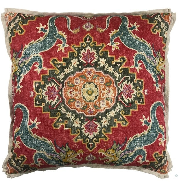 22" Medallion Cherry Pillow