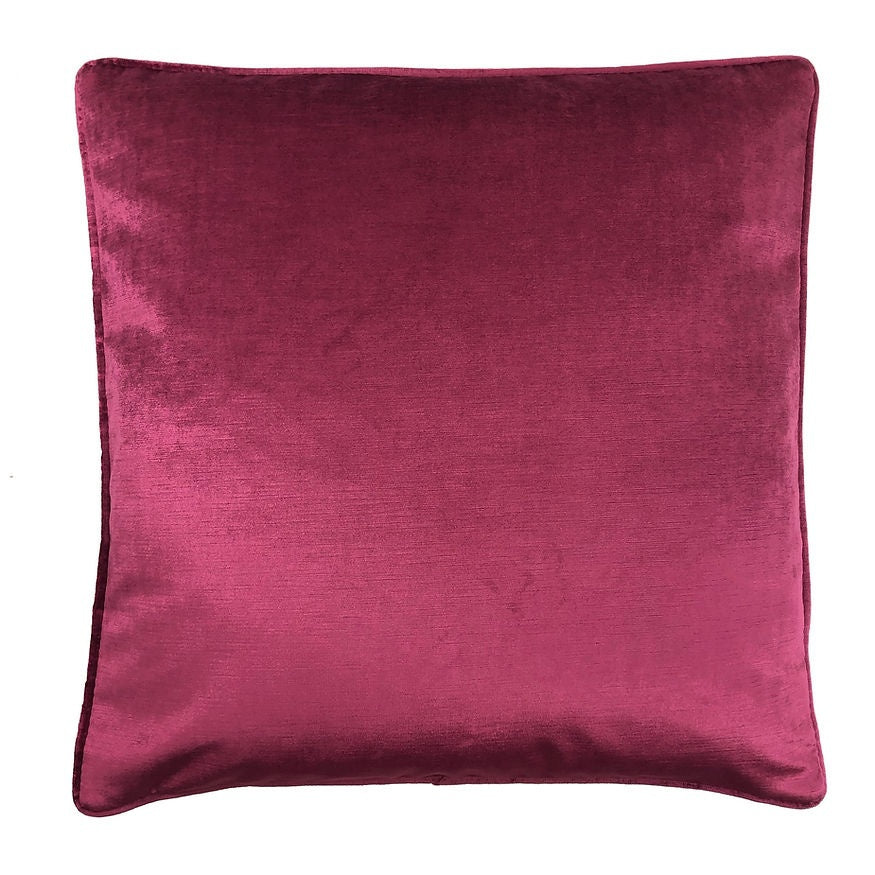 22" Fuschia Velvet Pillow