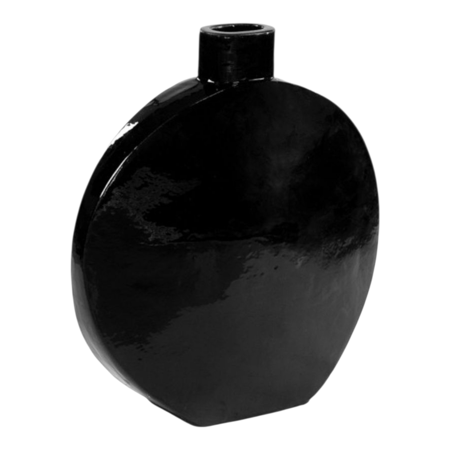 Black Stoneware Vase
