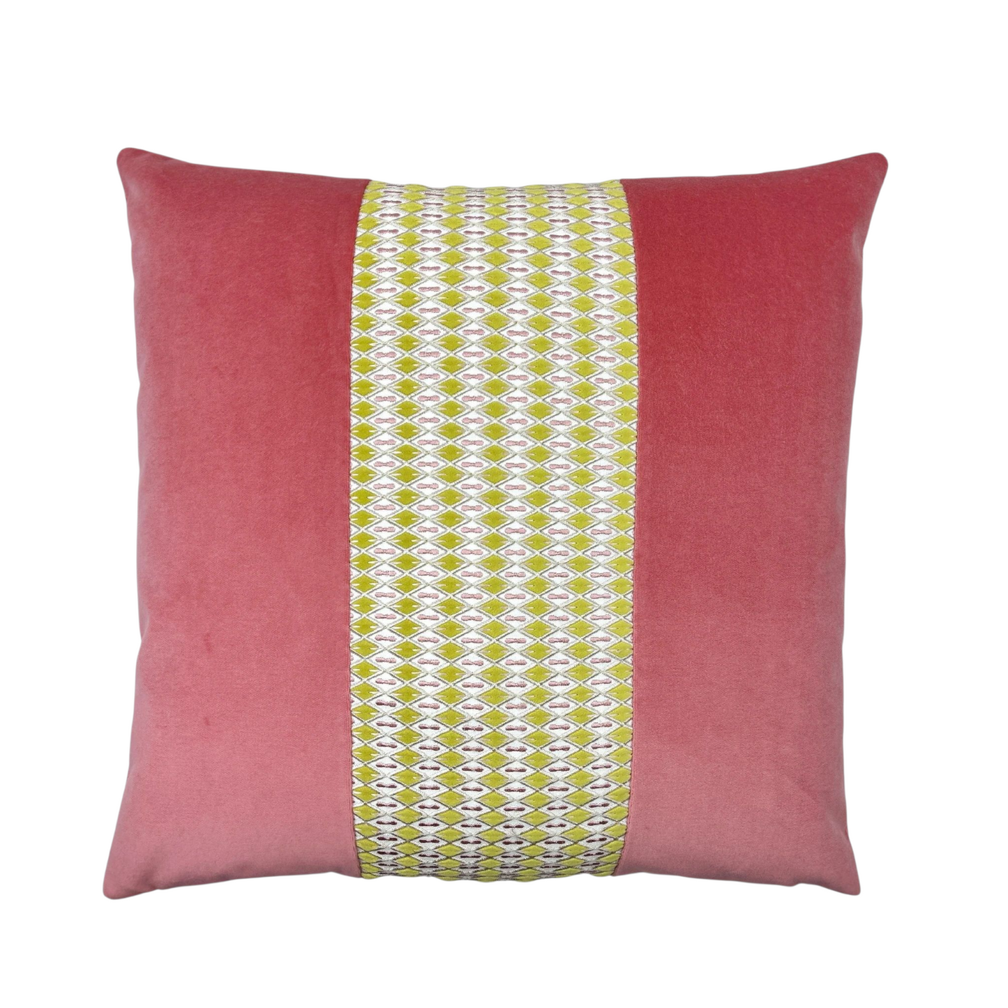 Sutton Coral Velvet Pillow - 22"