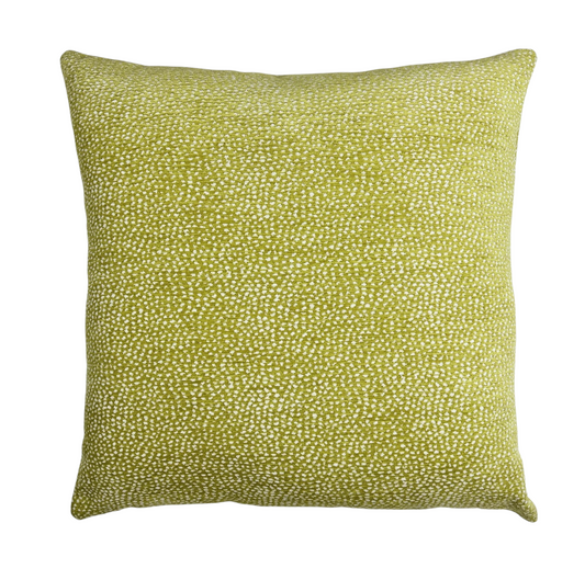 Apple Green Dotted Pillow - 22"