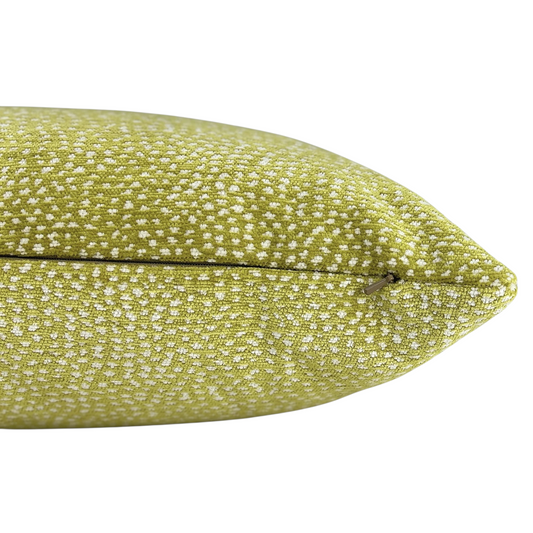 Apple Green Dotted Pillow - 22"