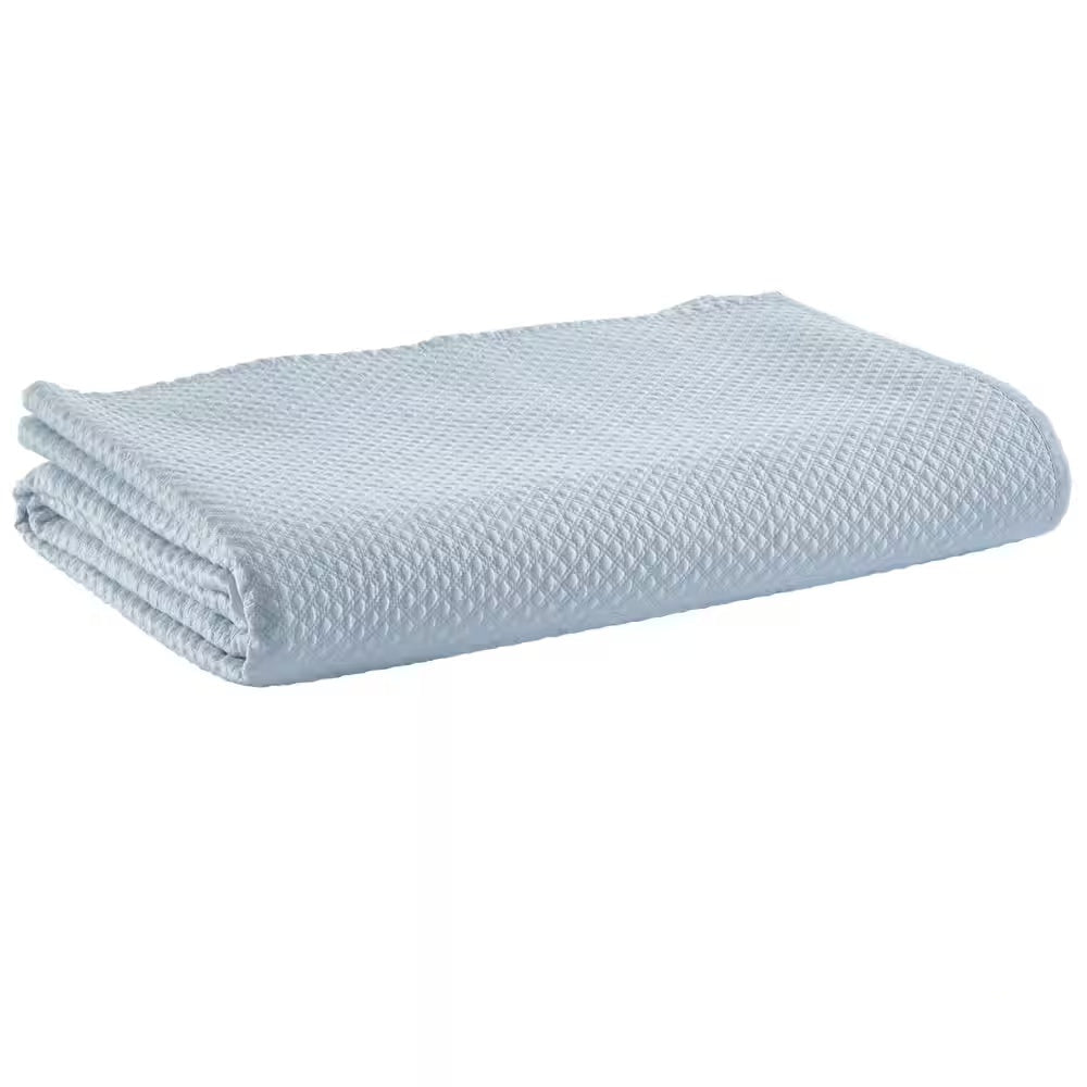 Velentina Diamond Quilted Coverlet in Blue