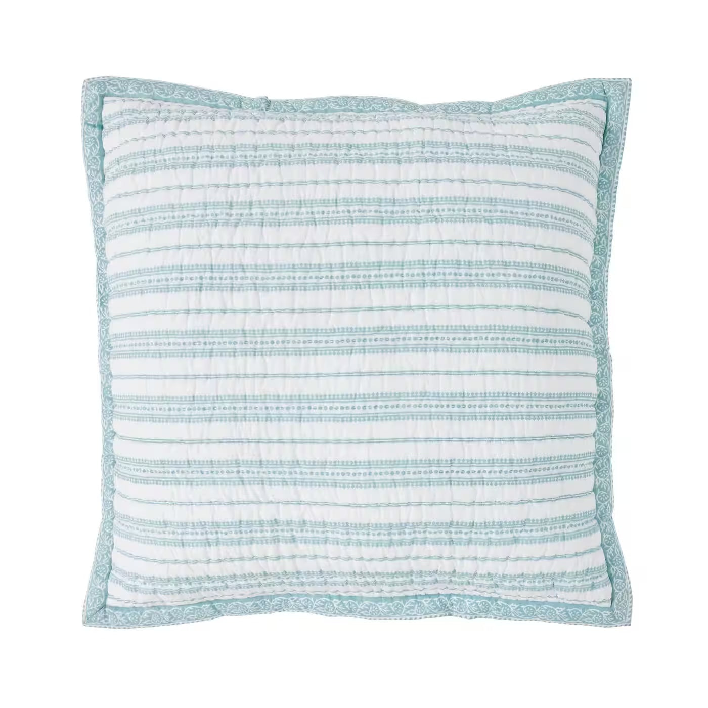 Serenity Printed Reversible Sham in Sage - Euro