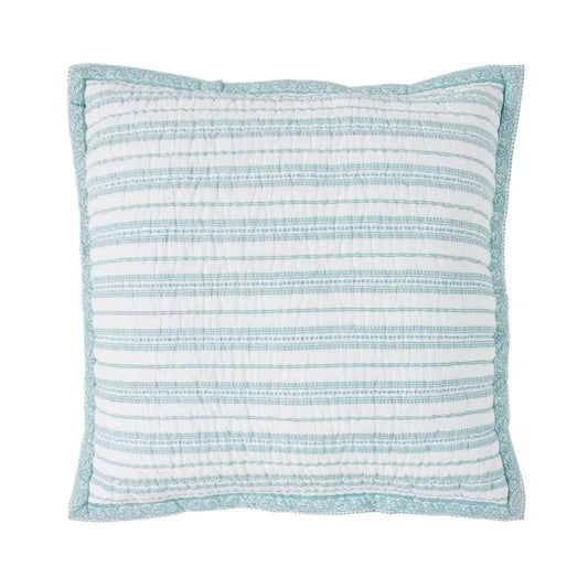 Serenity Printed Reversible Sham in Sage - Euro