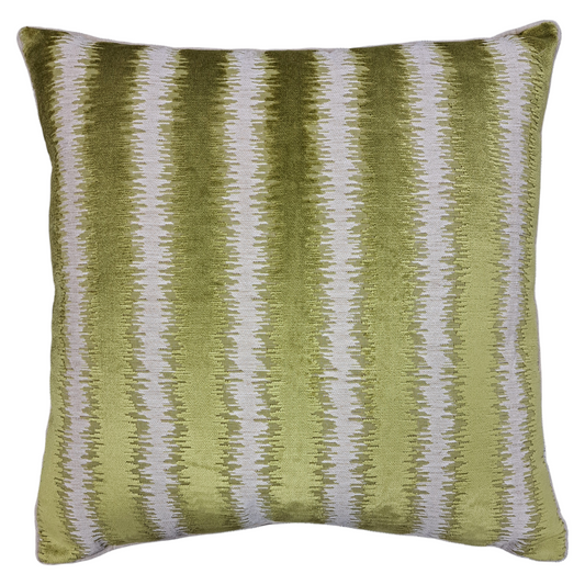 22" Kiwi Cut Velvet Pillow