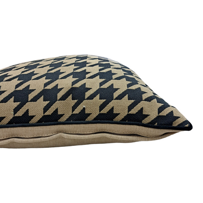 22" Harwich Woven Black Pillow