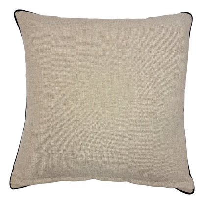 22" Harwich Woven Black Pillow