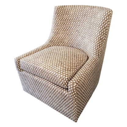 Brown Acorn Swivel Chair