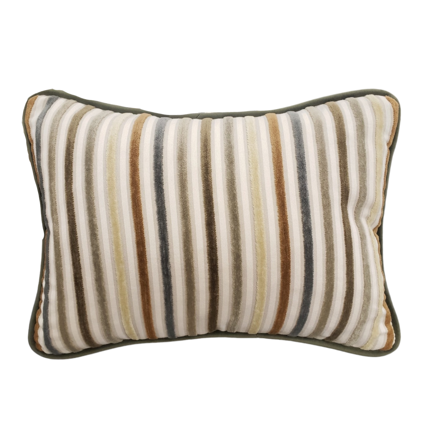 10 x 14 Striped Cut Velvet Pillow