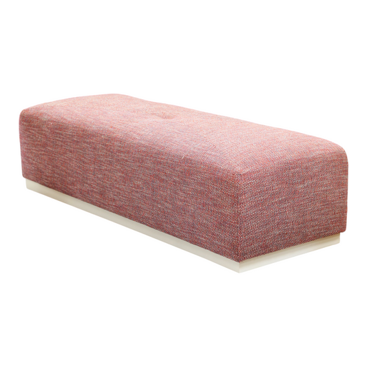 Pink Rectangle Ottoman