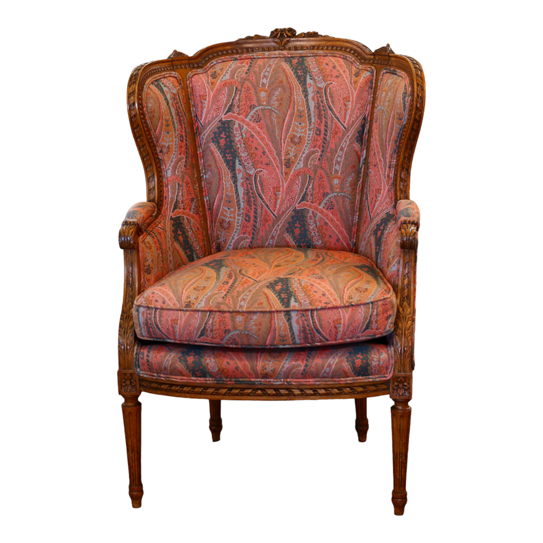 Antique French Paisley Chair