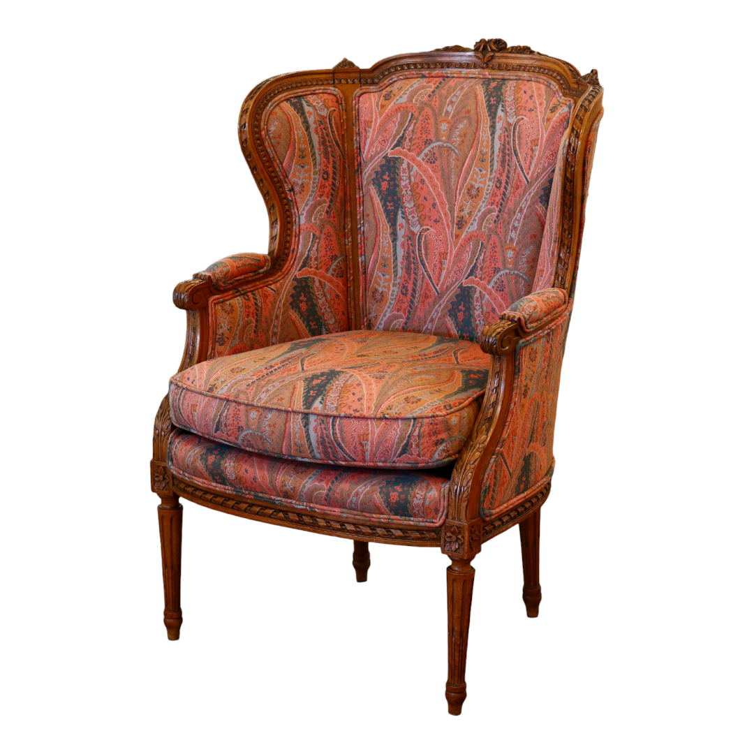 Antique French Paisley Chair