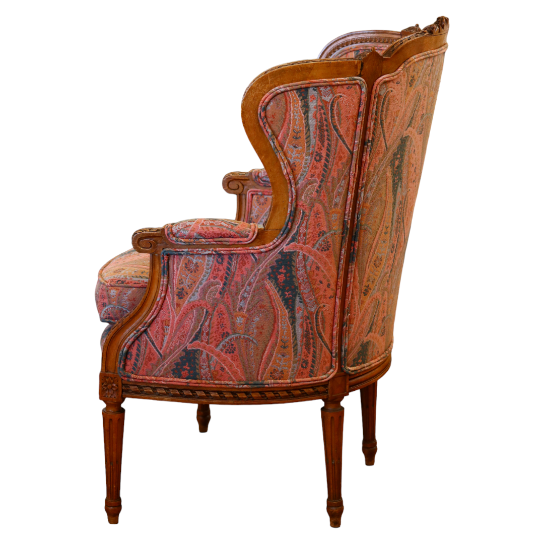 Antique French Paisley Chair