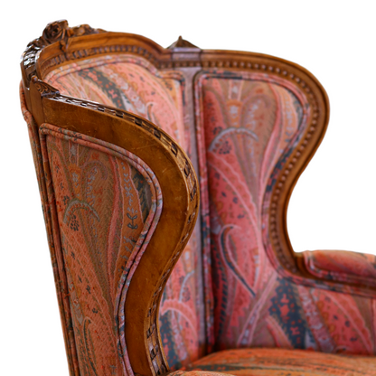 Antique French Paisley Chair