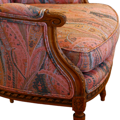 Antique French Paisley Chair