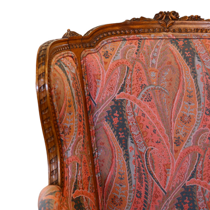 Antique French Paisley Chair