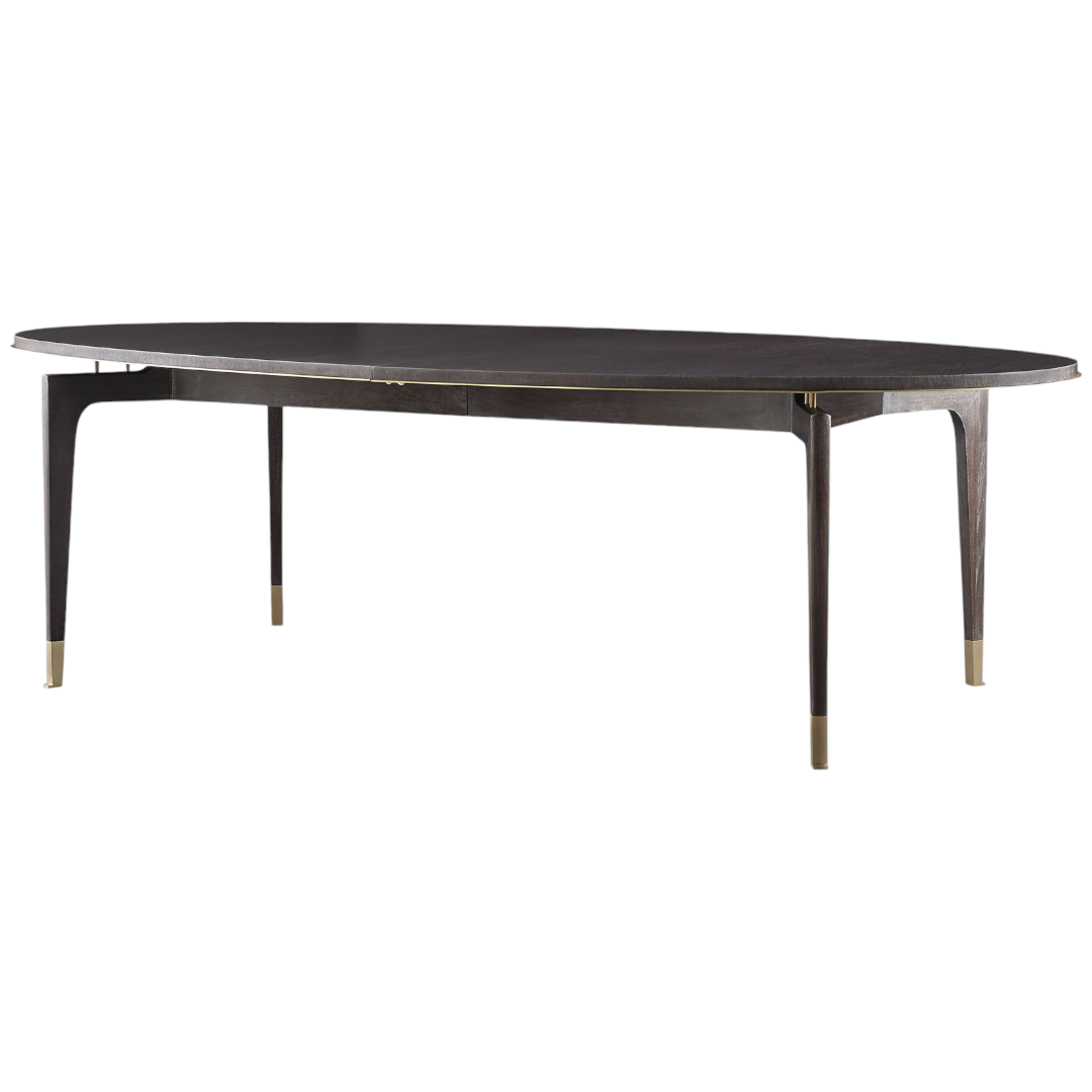 Mahogany & Brass Dining Table