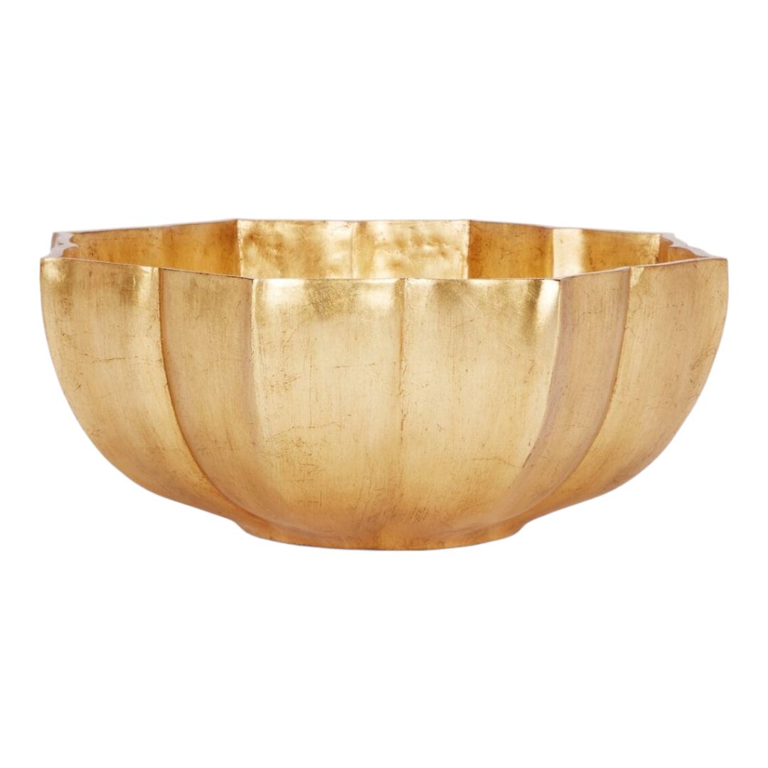 Antique Gold Leaf Decorative Bowl