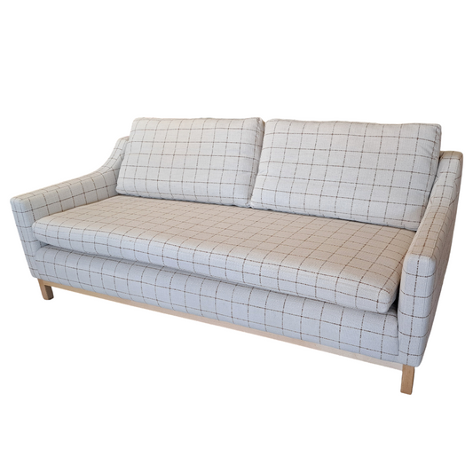 Plaid Bench Seat Sofa