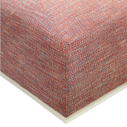 Pink Rectangle Ottoman