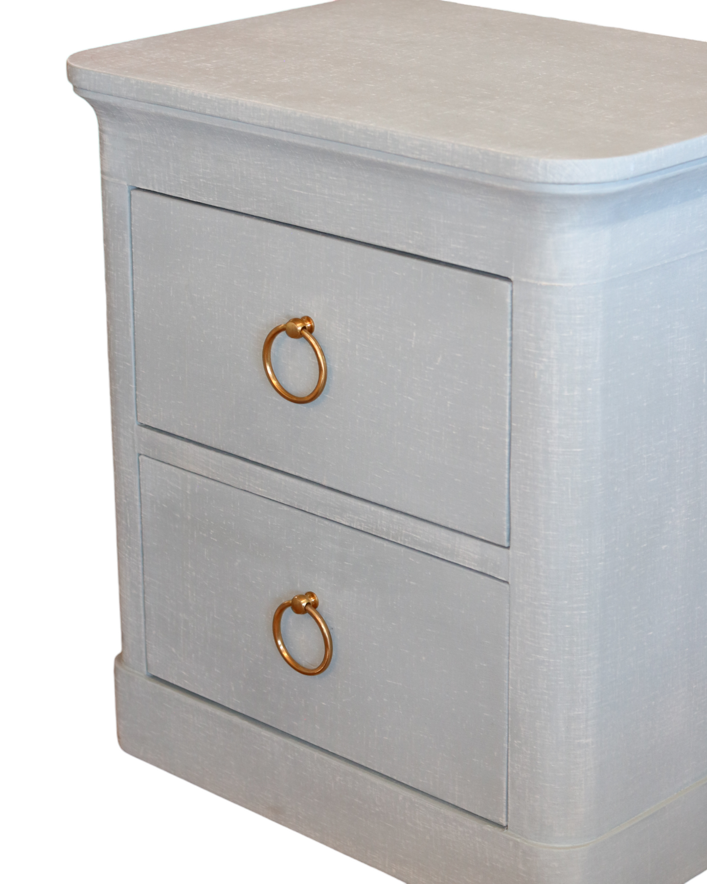 Linen Wrapped Bedside Cabinet