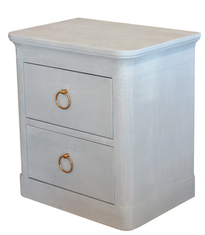 Linen Wrapped Bedside Cabinet