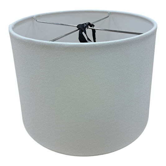 Small White Linen Lamp Shade