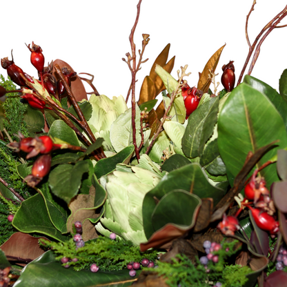 Custom Fall Arrangement in Gold Bowl