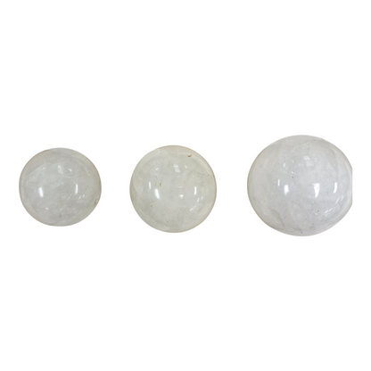 White Quartz Ball Carving