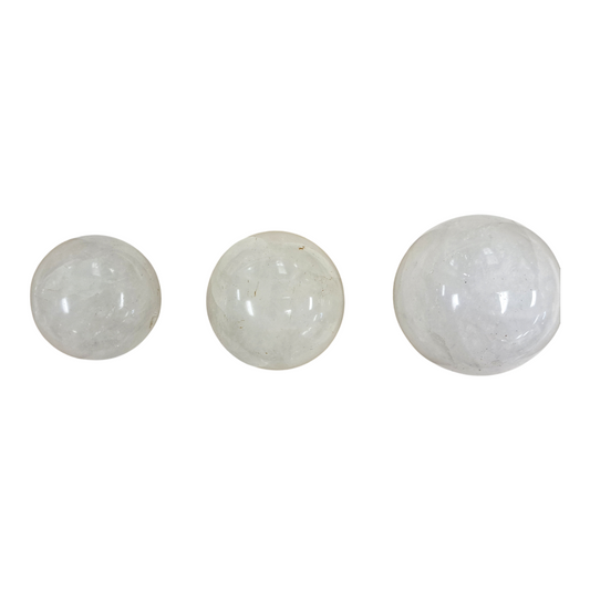 White Quartz Ball Carving