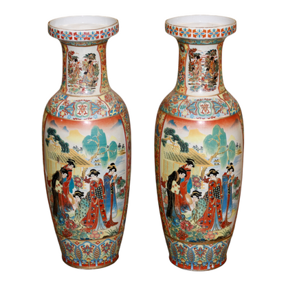 Tall Oriental Vase