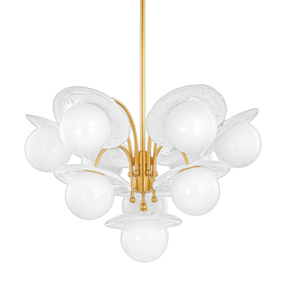 Opal Globes 10 Light Chandelier