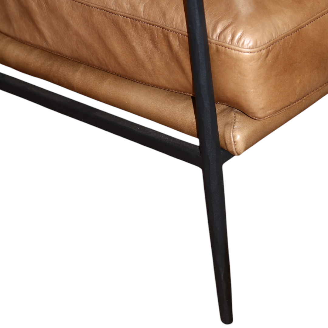 Tan Leather Club Chair