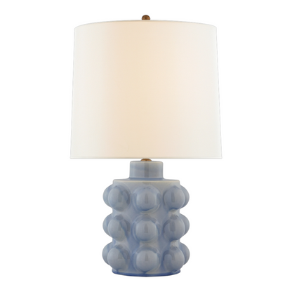 Polar Blue Crackle Medium Table Lamp