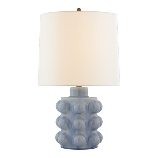 Polar Blue Crackle Medium Table Lamp