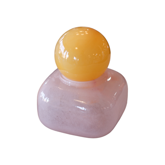 Short Glass Bottle with Stopper