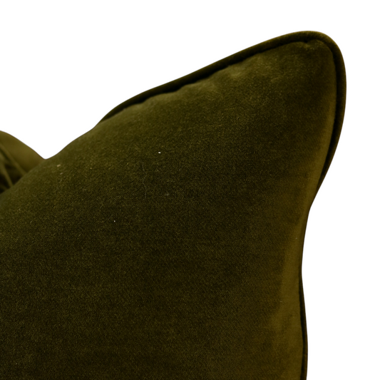 22" Green Velvet Pillow