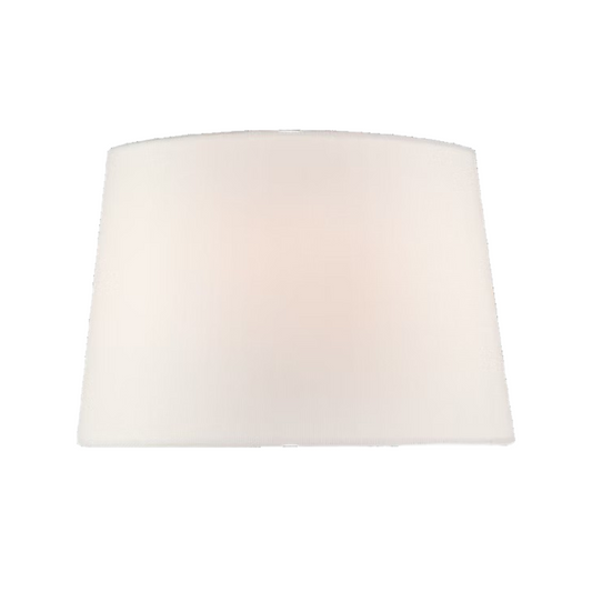 Oval White Linen Lampshade